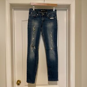 Women’s Levi’s Distressed Blue Jeans